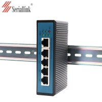 Seriallink SLK-RT800 10/100/1000M 5 ports industrial Gigabit switch IP40 grade protection