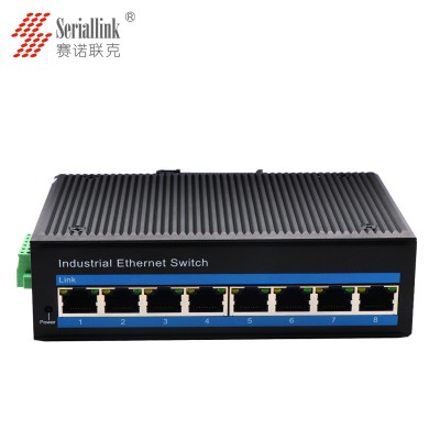 Seriallink SLK-W800 10/100/1000M 8 gigabit ports industrial POE switch