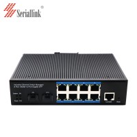 8 gigabit ports, 2 optical ports, industrial grade POE switch